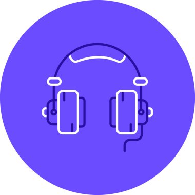 kulaklık simge vektör çizim