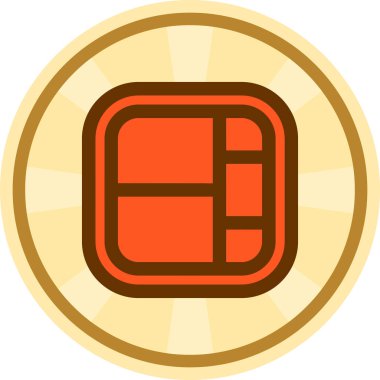 Tek bir izole simgenin vektör illüstrasyonu