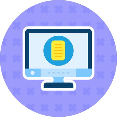 bilgisayar simgesi modern vektör illüstrasyonu