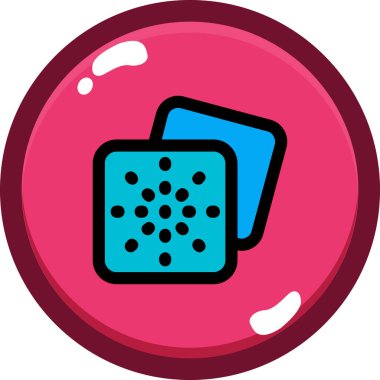 Sünger. Web simgesi basit illüstrasyon