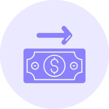 Dolar parası. Basit resimleme