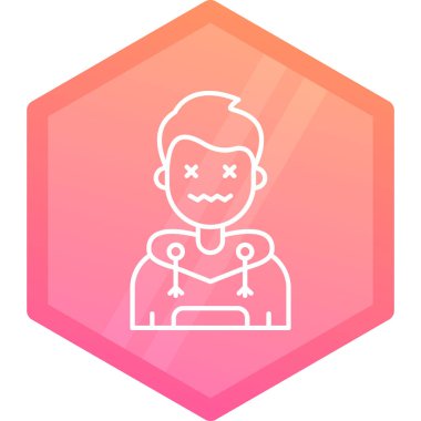 Tek bir Cadılar Bayramı simgesinin vektör illüstrasyonuName