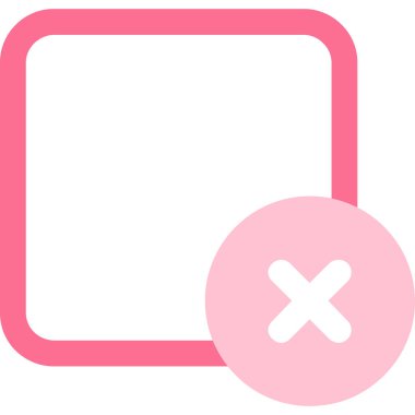 Simge, vektör illüstrasyonunu sil