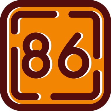 9 6 rakamlı bir arkaplanın vektör çizimi