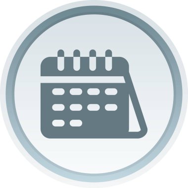 Takvim vektör simge düzenlenebilir izole