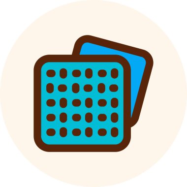 Cüzdan. Web simgesi basit illüstrasyon