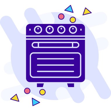 Fırın ikonu vektörde. logotype