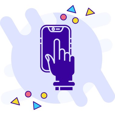 akıllı telefon simgesi vektör illüstrasyonu