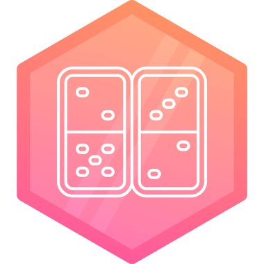 Zar simgesi, basit vektör çizim