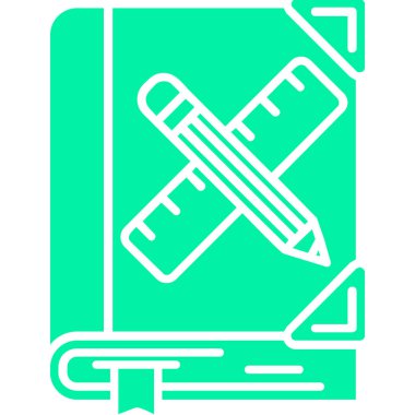 Bir kalem simgesinin vektör illüstrasyonu