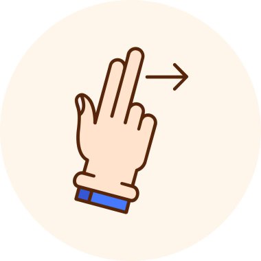 parmak jest simgesi - özet biçimi