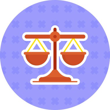 Adalet. Web simgesi basit tasarım