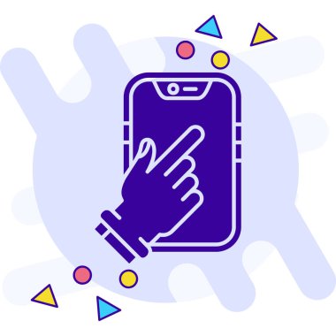 Smartphone simge tasarlamak vektör