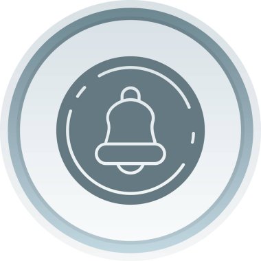 Benzersiz çan vektör çizgisi simgesi