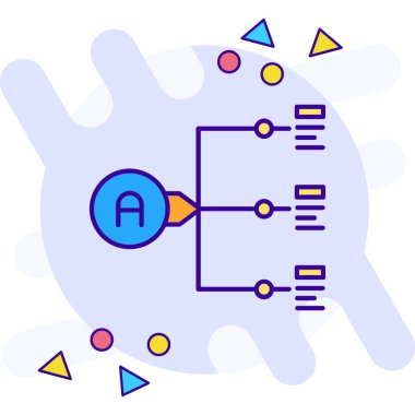 devre kartı çip simgesi doldurulmuş dış hat biçimi