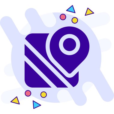 konum haritası vektör illüstrasyonu