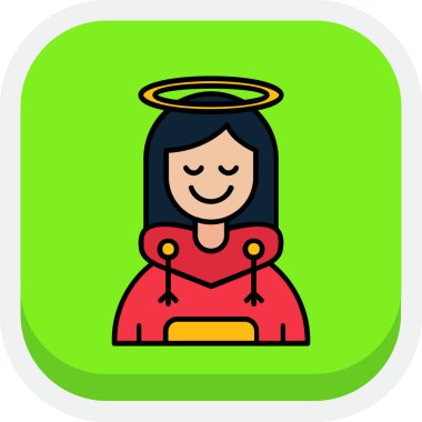 Düz dizaynlı kutsal İncil ikonu beyaz arka planda izole edilmiş. Aziz