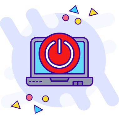 bilgisayar fare simgesi ile doldurulmuş - ana hat biçimi