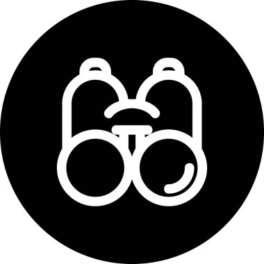 dürbünler web simgesi basit vektör