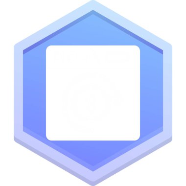 Rozet simgesi, basit vektör illüstrasyonu