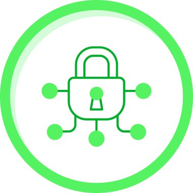 Asma kilit. Web simgesi basit tasarım