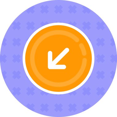 Pusula. Web simgesi basit tasarım