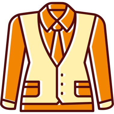 Ceket simge vektör çizim