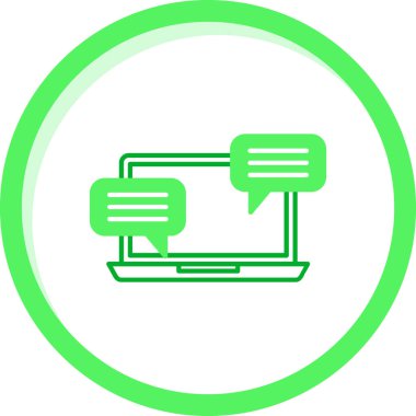 Bilgisayar. Web simgesi basit illüstrasyon