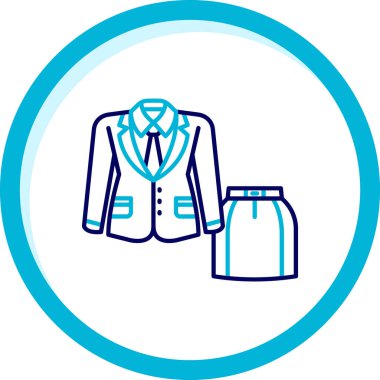 Takım elbise. Web simgesi basit illüstrasyon