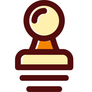 bowling. Web simgesi basit illüstrasyon