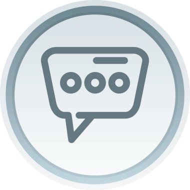 Sohbet simgesi, vektör çizimi