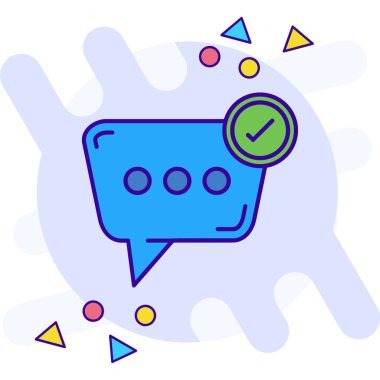 konuşma simgesi modada izole edilmiş arkaplan