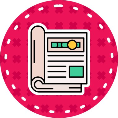 haber simgesi vektör illüstrasyonu