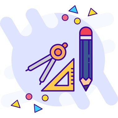 Kalem simgesi tasarım vektörü