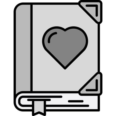 Kalp. Web simgesi basit illüstrasyon