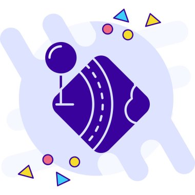 araba yıkama ikonu vektör illüstrasyonu