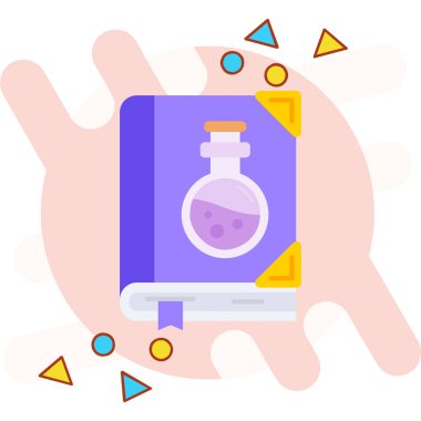 Bir şişe parfüm ve vektör illüstrasyonuyla.