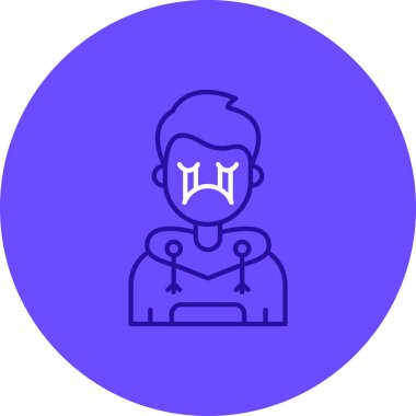 Bir insan simgesinin vektör illüstrasyonu