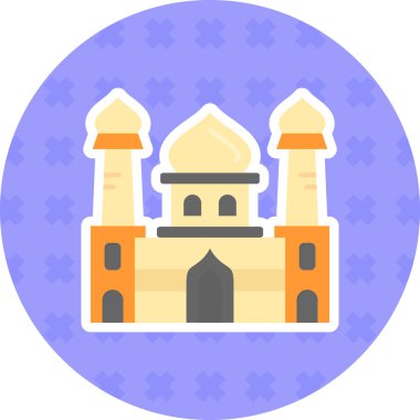 Cami simgesi vektör illüstrasyonu