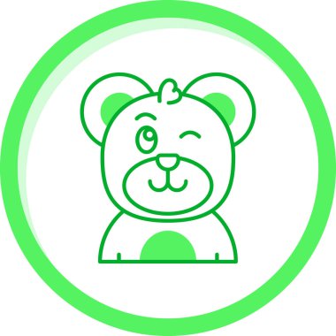 Hayvan. Web simgesi basit illüstrasyon