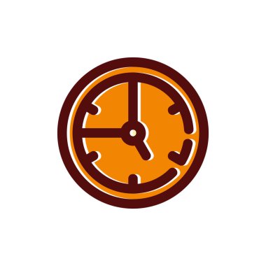 Saat simgesi vektör illüstrasyonu