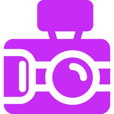 Kamera. Web simgesi basit illüstrasyon