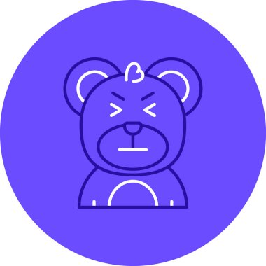 Ayı simgesi vektör illüstrasyonu