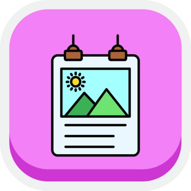 harita simgesi vektör illüstrasyonu