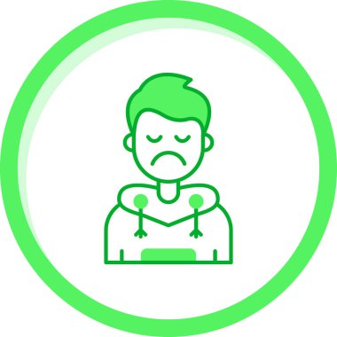 avatar. Web simgesi basit illüstrasyon