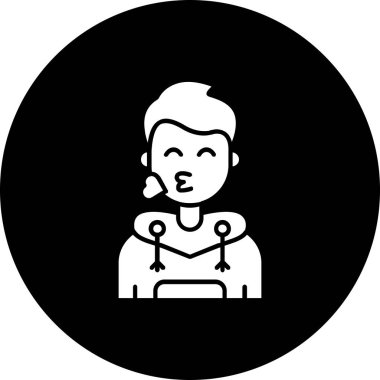 Kadın simgesinin vektör illüstrasyonu