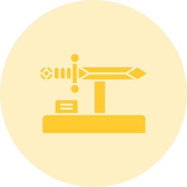 Bir vinç simgesinin vektör illüstrasyonu