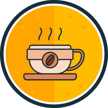 Sıcak içecek. Basit tasarım