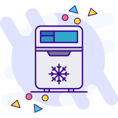 Buzdolabı modern ikon vektör illüstrasyonu