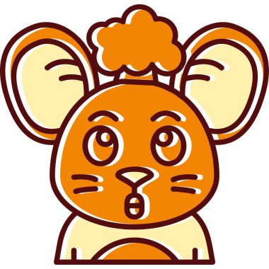 Şirin çizgi film maymununun vektör çizimi